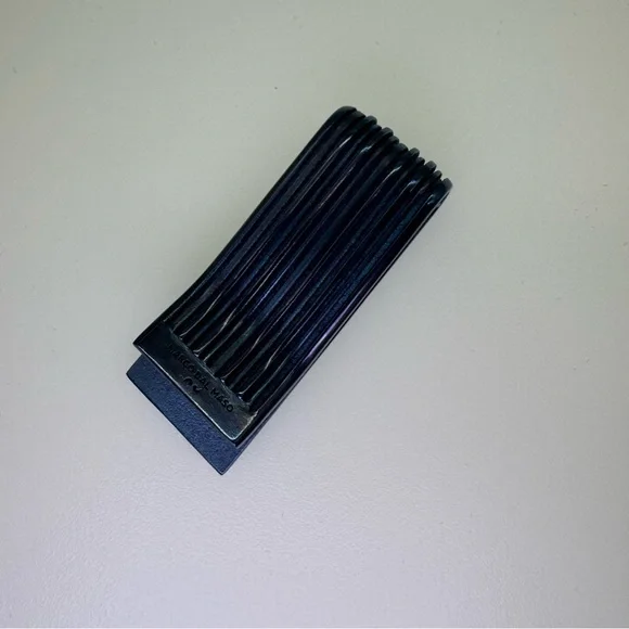 Solid Titanium Blue Money Clip by Marco Dal Maso